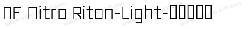 AF Nitro Riton-Light字体转换